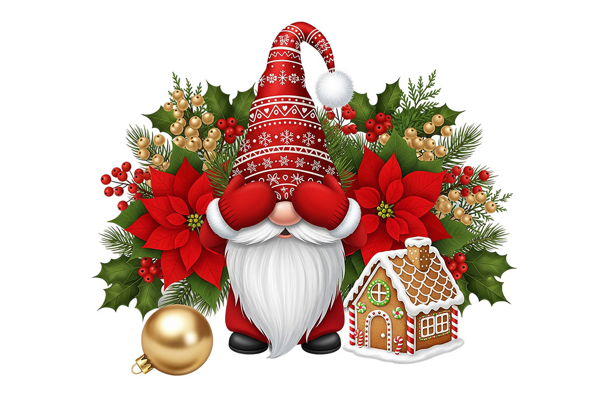 CHRISTMAS GNOME clipart, an Object Graphic by Pixxel_Studio (Photo 3 of 4)