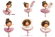 Little Ballerina Clipart, an Illustration by CreationArt (Thumbnail 2 of 5)