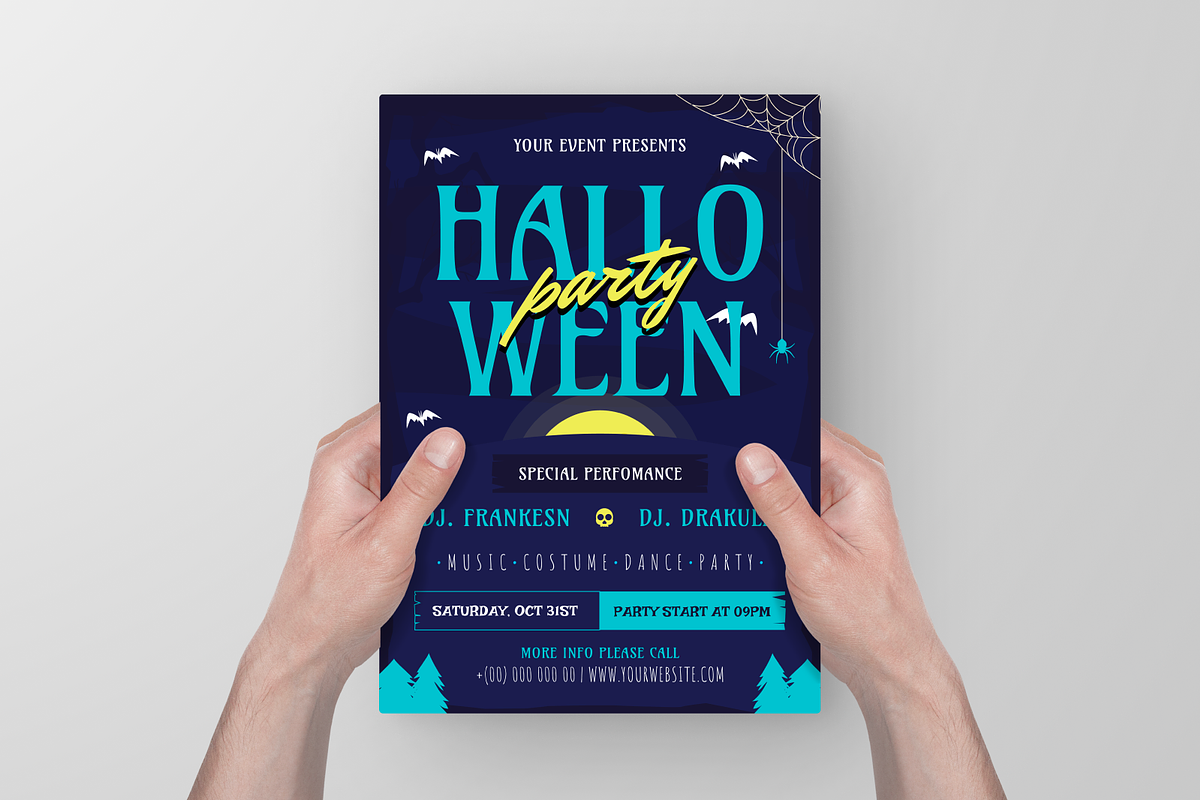 Halloween Party Flyer, a Flyer Template by Annora Studio (Photo 6 of 6)