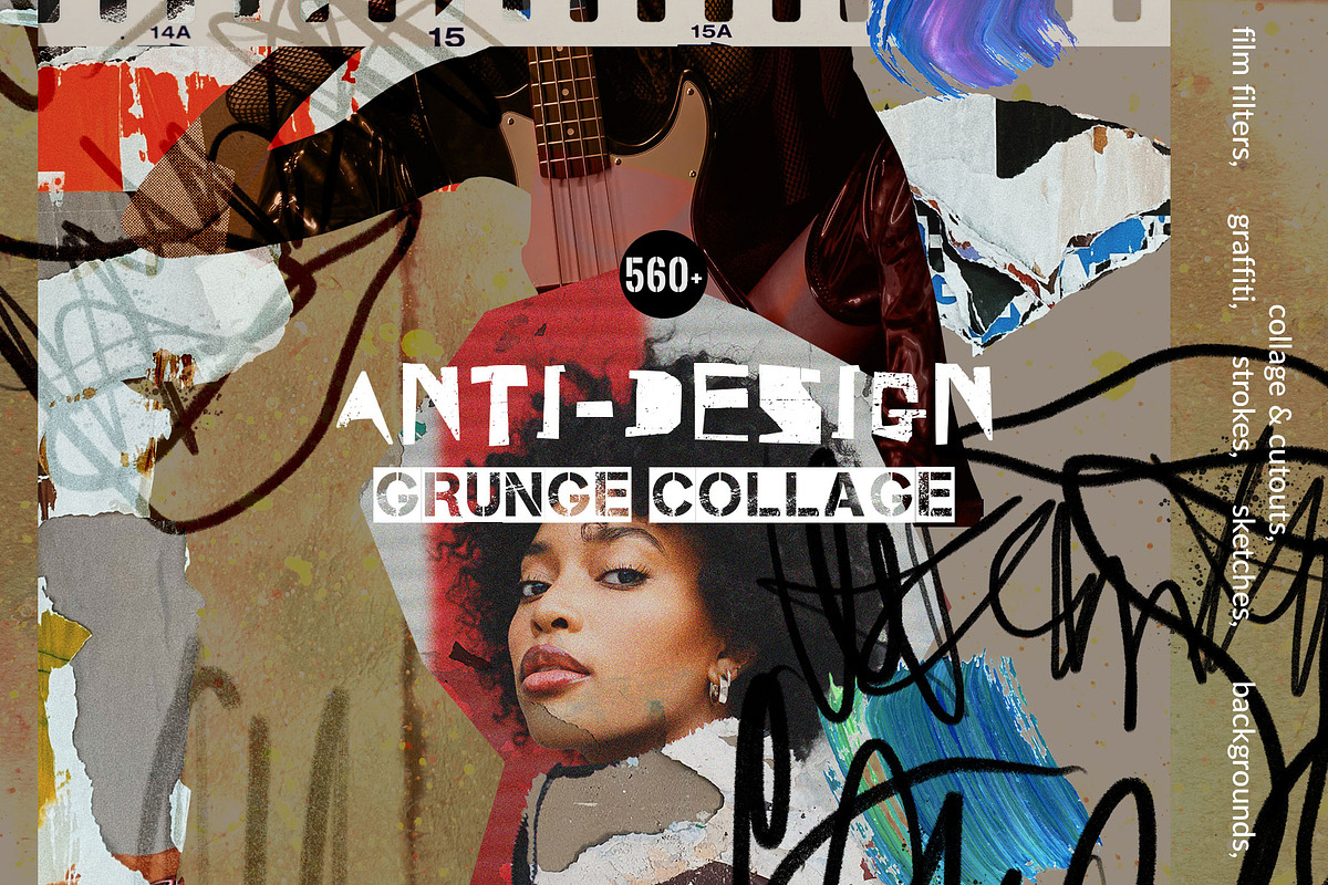 Anti-design Grunge Collage, a Graphic by SunnyAfternoons (Photo 1 of 14)
