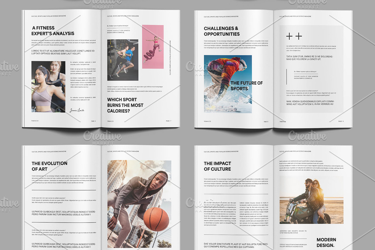 Sports and Culture Magazine, a Magazine Template by ClickPaint_Studio (Photo 3 of 4)
