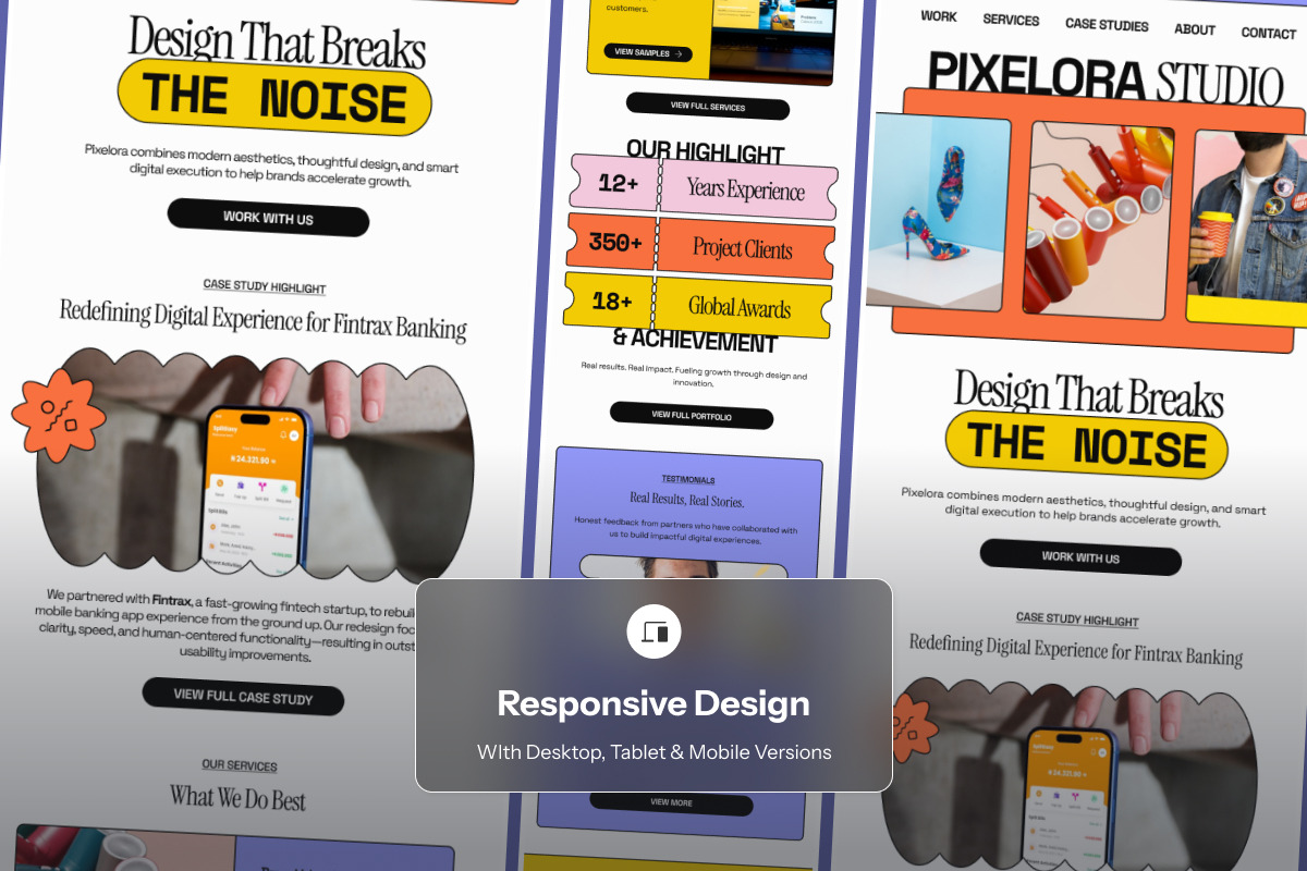Creative Agency Showcase Newsletter, a Landing Page Template by twinstd (Photo 4 of 5)