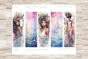 Fairy Bookmarks Printable, a Person Illustration by GlamArtZhanna (Thumbnail 3 of 3)