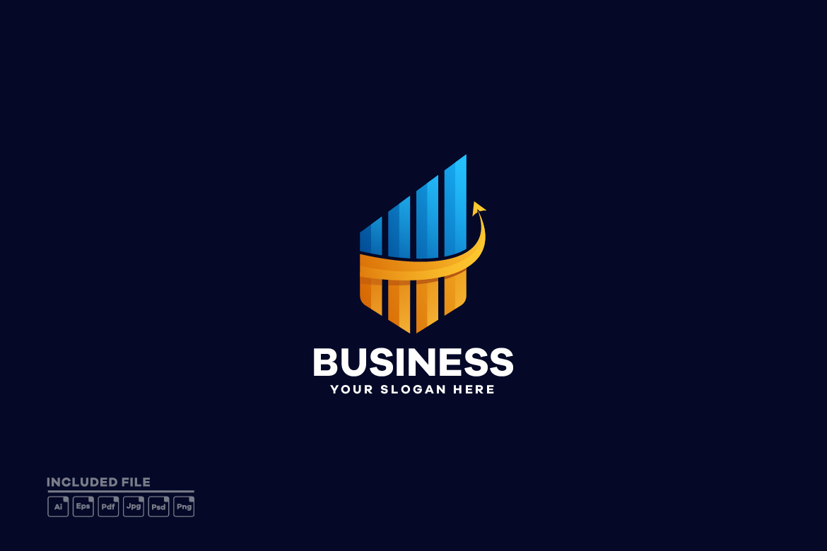 Abstract Chart Gradient Logo, a Branding & Logo Template by yuanesei ...