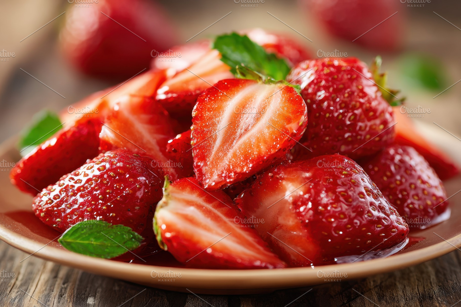 Heap of sweet and ripe strawberries, a Food & Drink Photo by AlyaAnd