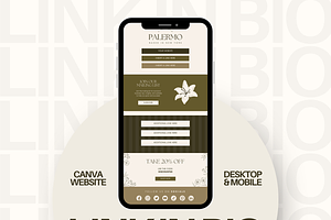 Canva Link in Bio Template, a Landing Page Template by Branding Babe Co.