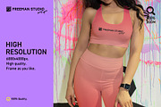 Leggings and Tank-Top Mockup, a Bottom Mockup by Freeman Studio (Thumbnail 5 of 16)