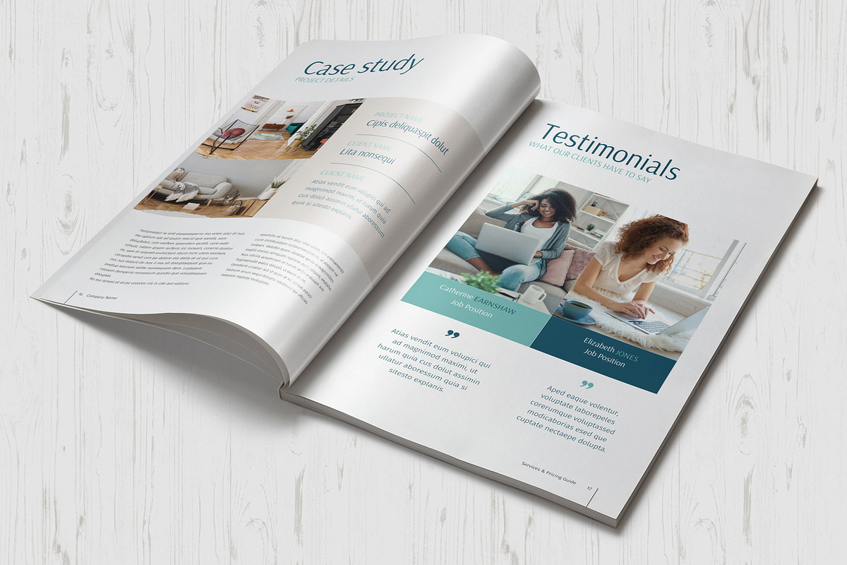 Services & Pricing Guide Template, a Brochure Template by Sabin (Photo 6 of 7)