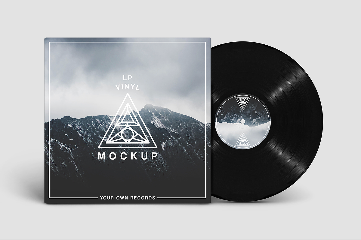 Vinyl Record Mockups Pack, a Product Mockup by Mint Mockups (Photo 6 of 8)