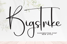 Bigstrike | Script Font
