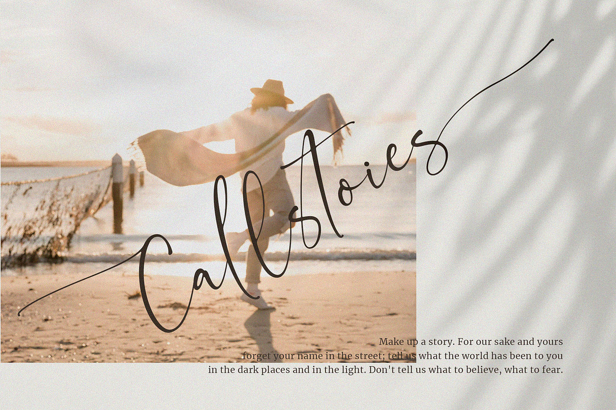 Callstories // Classy Signature Font preview 5