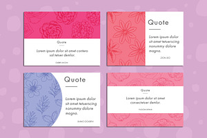 Floral Quote Postcards