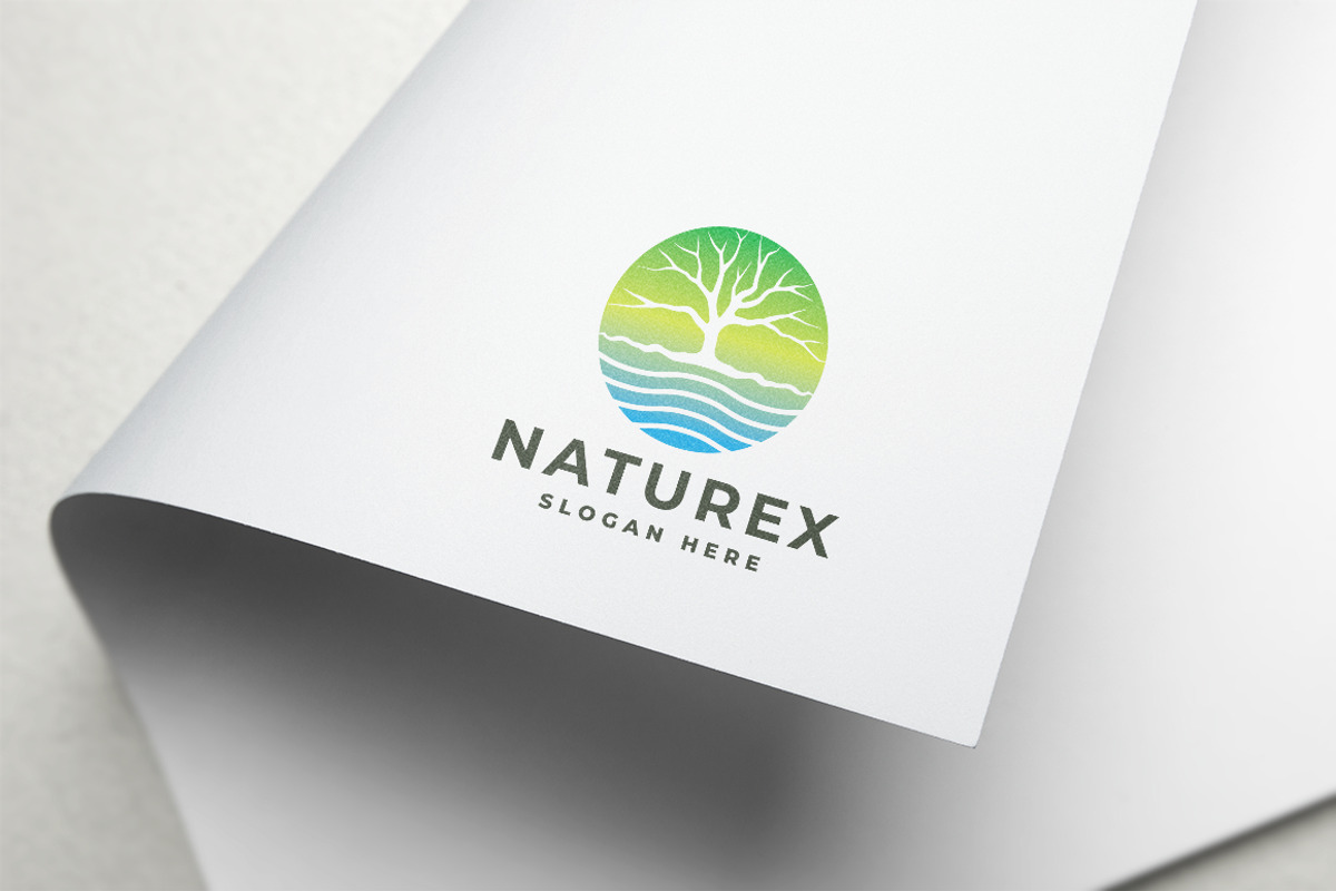 Naturex Tree and Water Logo, a Branding & Logo Template by Design_Planet (Photo 2 of 2)