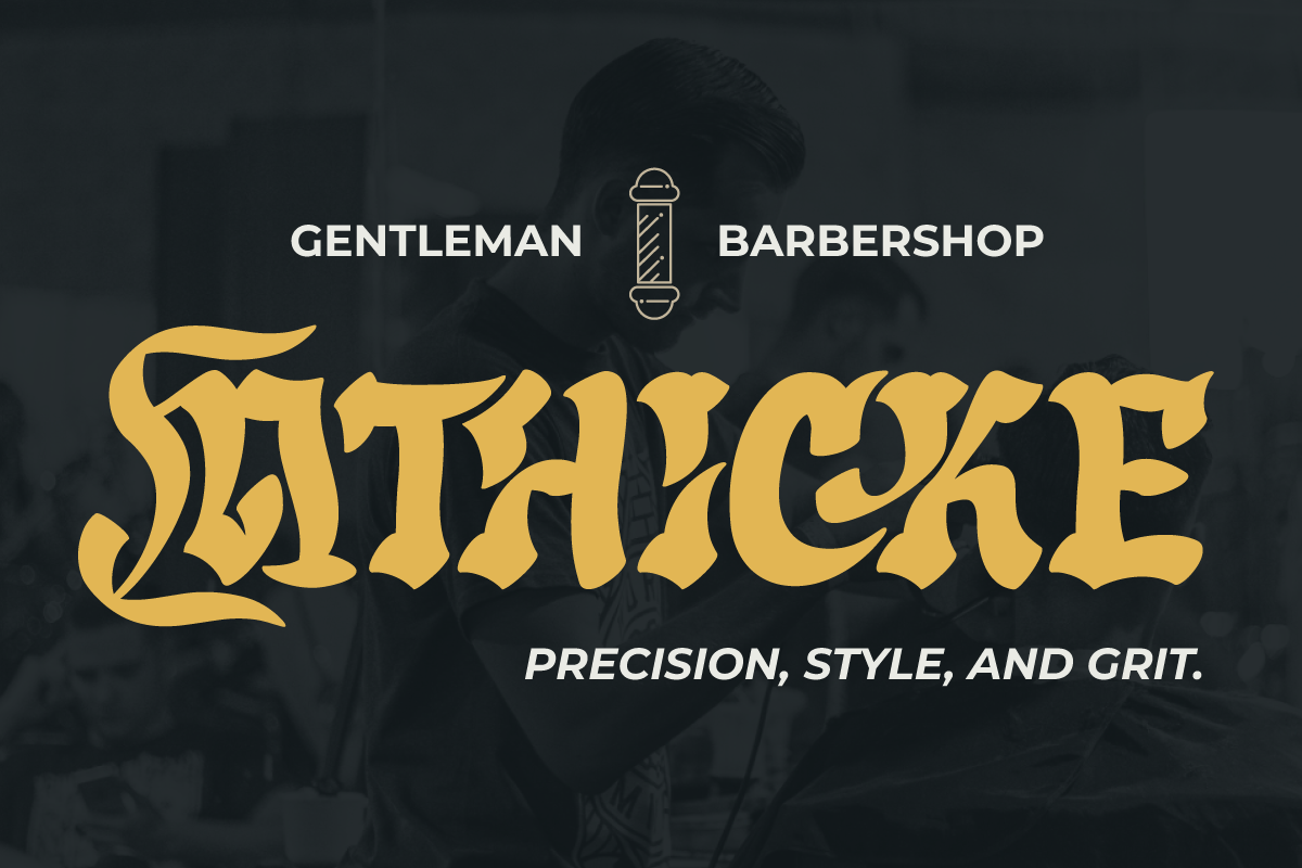 Aprek Febux - Display Font, a Blackletter Font by twinstd (Photo 5 of 10)