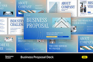 Gradient Business Proposal GSL, a Presentation Template by Neermana