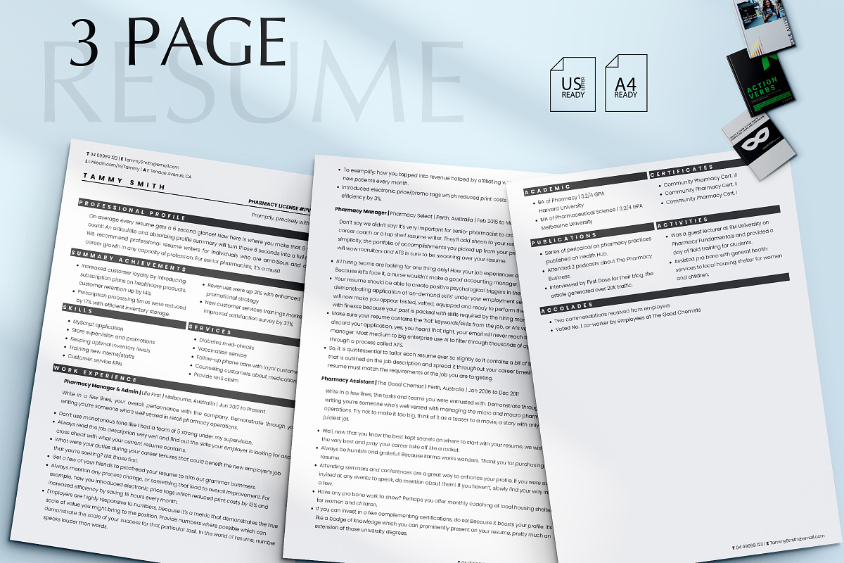 Physician Resume Template, CV, a Resume Template by Career Canvas (Photo 3 of 11)