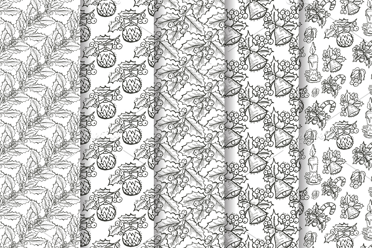 10 Winter Seamless Patterns Set, a Pattern Graphic by Sunset&Sea Design (Photo 2 of 2)