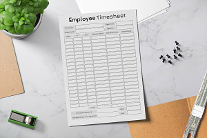 Fillable Employee Timesheet