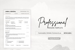 Minimalist Resume Template, CV Form