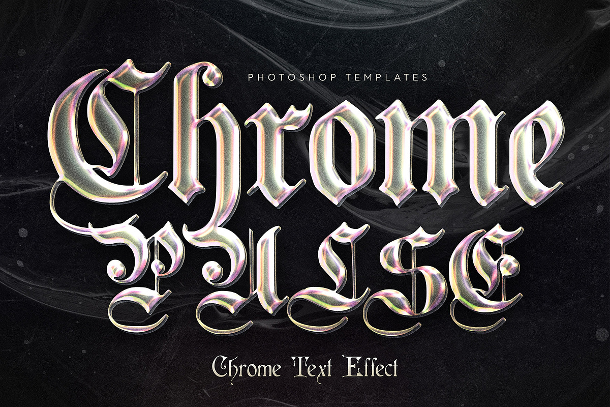Chromium Vibes Text Effects, a Layer Style Add-On by Andrew Skoch Design (Photo 4 of 7)