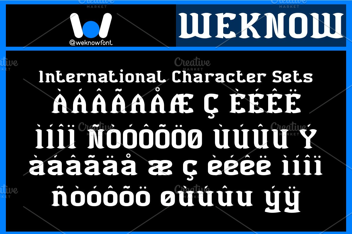 Black Bird font, a Blackletter Font by weknow (Photo 6 of 8)