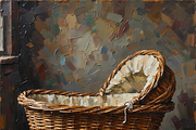 Bassinet Oil Painting Bundle, a Texture Illustration by PLUM&FIGS (Thumbnail 8 of 10)