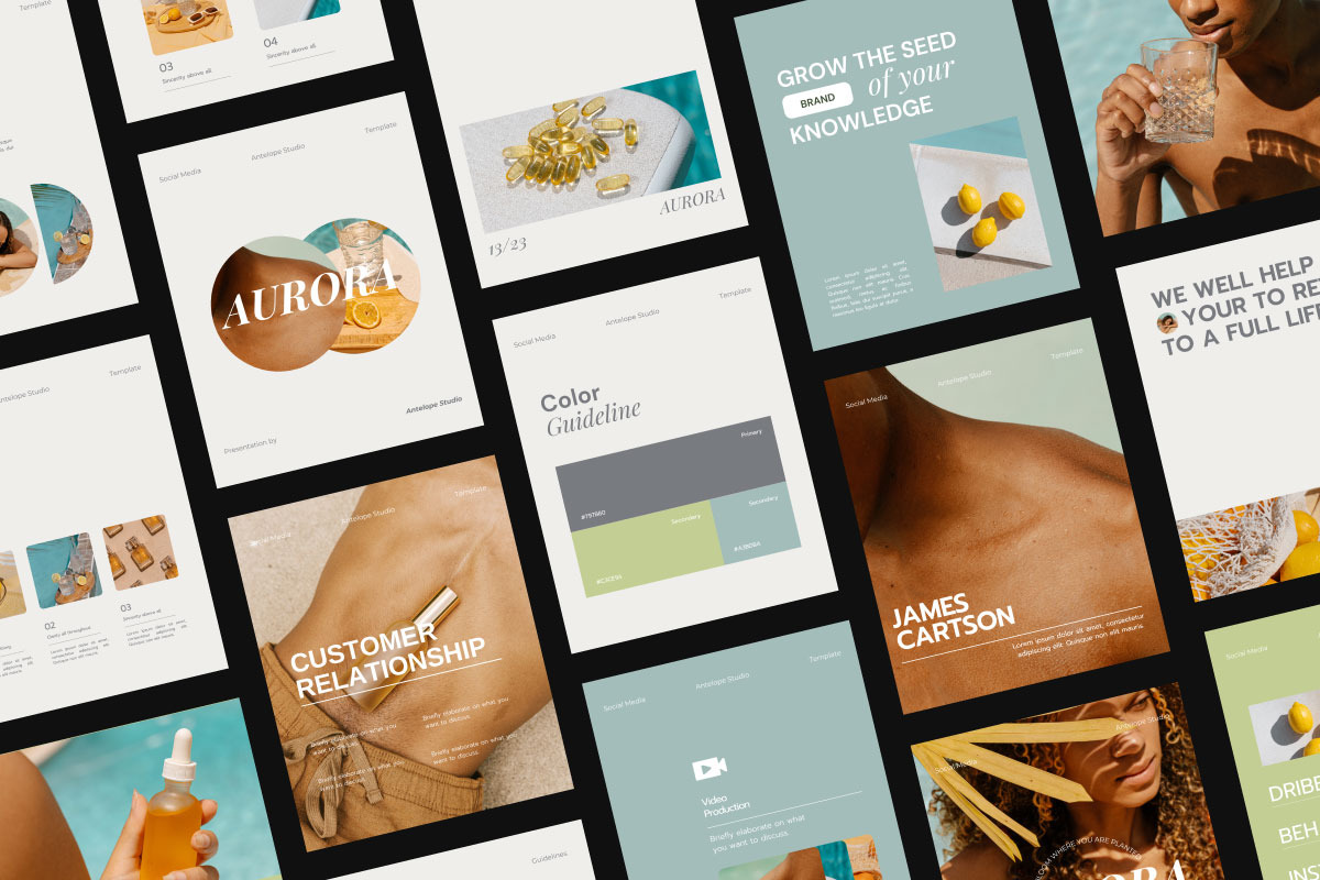 Aurora / Social Media KIT, a Social Media Template by Antelope Studio (Photo 9 of 9)
