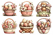 Easter Basket Clipart Set, an Illustration by Daily.Designs (Thumbnail 5 of 8)