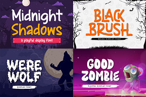 Spooky Bundle 17 Halloween Fonts