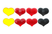 Valentine's Hearts, 38 3D ills, a Templates & Theme by Grivina's shop (Thumbnail 2 of 6)