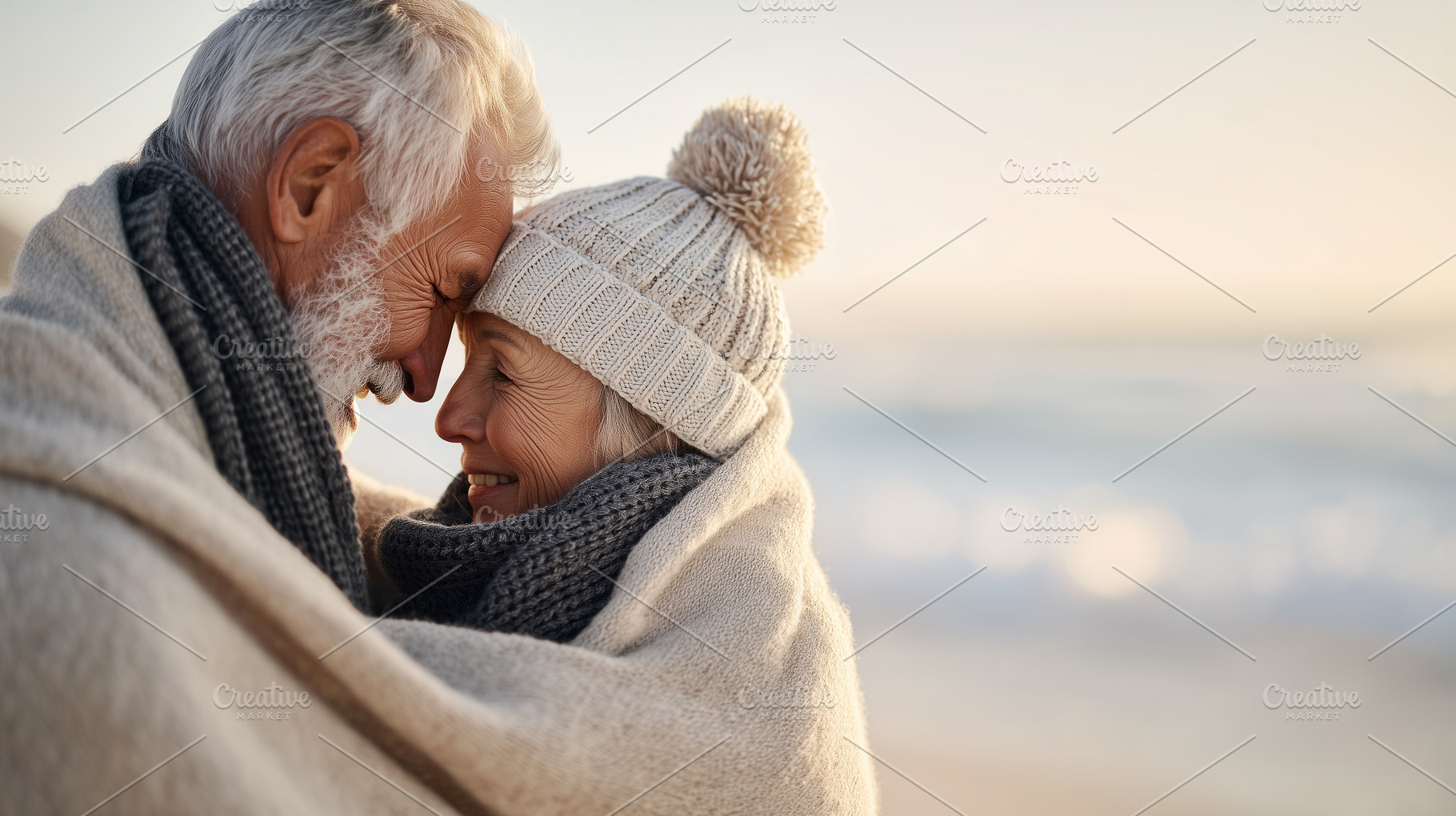 Happy senior couple embracing tender, a Person Photo by MistyDay