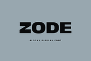 Zode-Bold Blocky Display Font, a Sans Serif Font by Ebad Designs (Thumbnail 1 of 6)