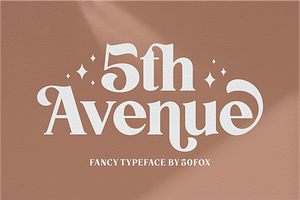 5th Avenue - Fancy Typeface