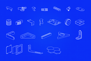 200 Parts + Assembly Vector Graphics, an Object Graphic by Fivehead Studio (Thumbnail 2 of 8)