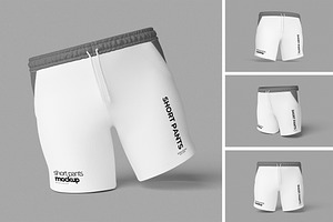 Short Pants Mockup, a Bottom Mockup by HanaSaka_Studio