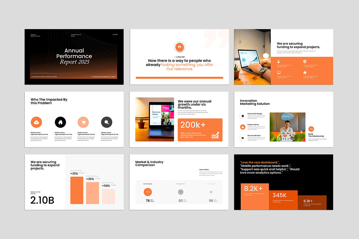 Annual report Presentation, a Presentation Template by KreateTribe (Photo 4 of 6)