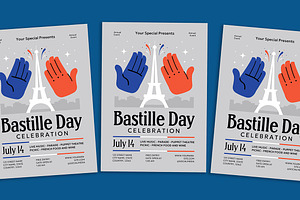 Bastille Day Celebration Flyer, a Flyer Template by Gumico Studio.