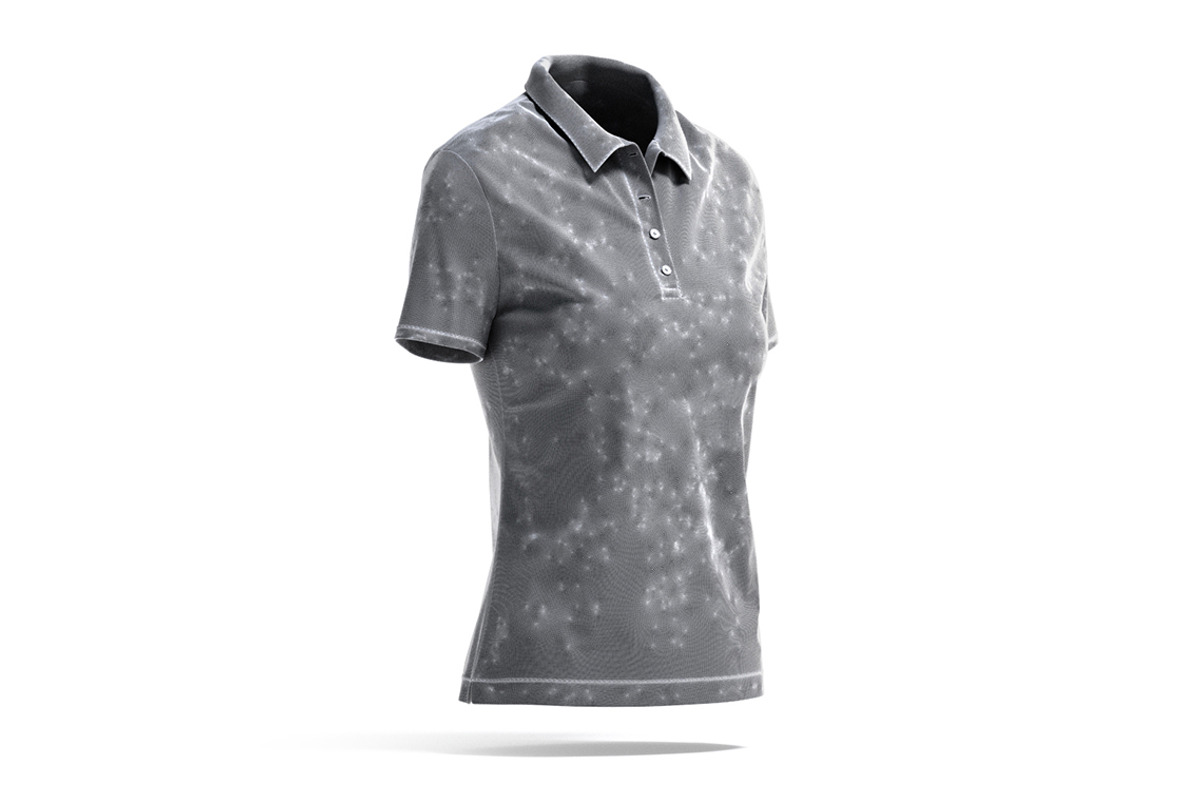 White Women's Polo Shirt 3D Model, an Object 3D Model by rebrandy (Photo 9 of 9)