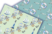 Watercolor nautical illustration, an Object Illustration by AkvarelRiver (Thumbnail 11 of 18)
