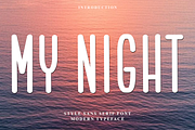 My Night, a Script Font by FreshTypeINK (Thumbnail 1 of 7)