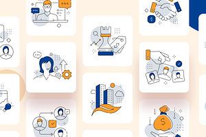 Business Management Icon Set