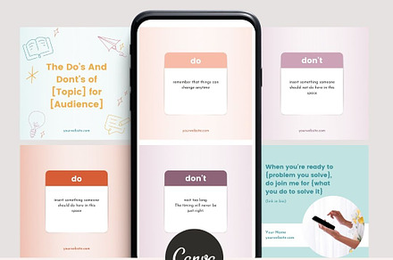 Do's and Don'ts Carousel - Canva