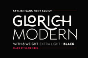 Glorich - Stylish Sans (8 FONTS), a Sans Serif Font by Sarid Ezra (Thumbnail 1 of 12)