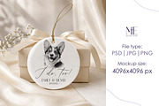 Round Ceramic Ornament Mockup, a Merchandise Mockup by Mie Mockup Studio (Thumbnail 3 of 7)