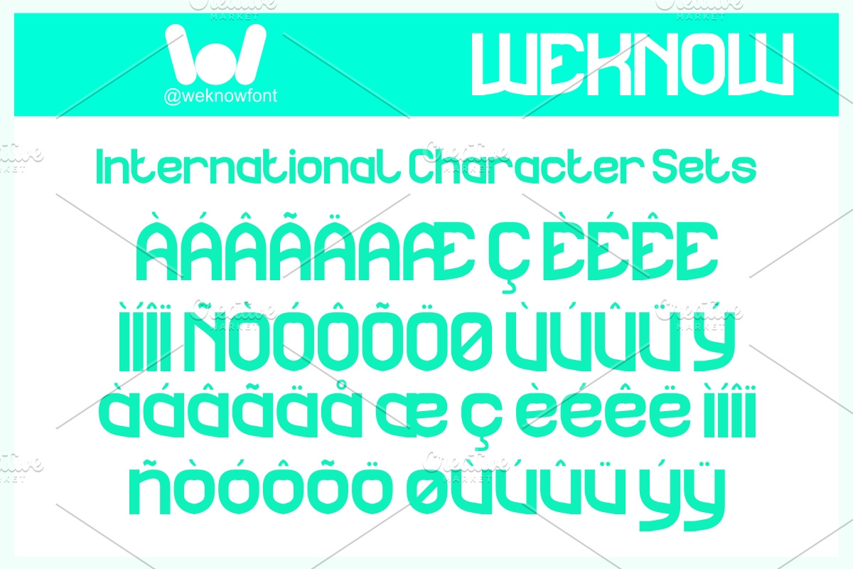 The Rain font, a Sans Serif Font by weknow (Photo 8 of 8)