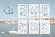 Hand drawn retro Beachy Vibes set, an Object Illustration by RaDavCrafts (Thumbnail 8 of 12)