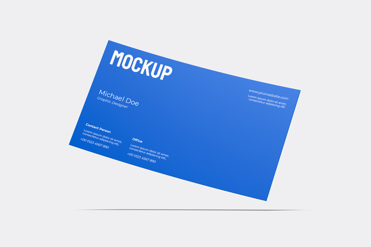 Landscape Business Card Mockup, an Advertising Mockup by Rizky Audymas (Photo 5 of 9)