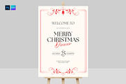 Christmas Welcome Sign Template, a Poster Template by BrandPacks (Thumbnail 1 of 5)