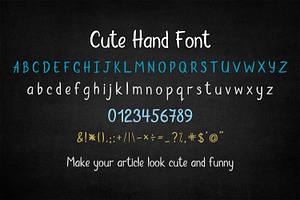 Cute Hand Font