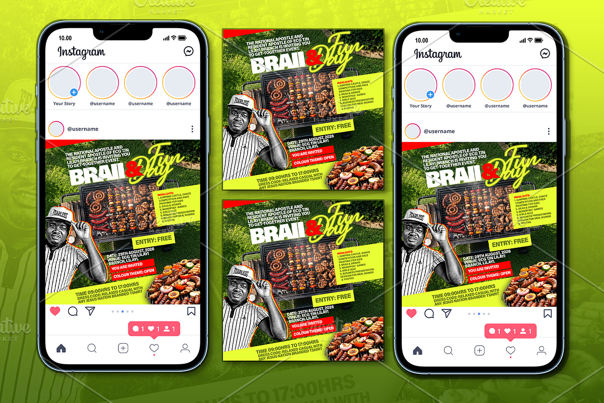 Church Braai & Fun Day Flyer Templat, a Social Media Template by church flyer templates (Photo 10 of 10)
